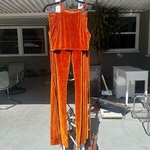 Crushed Velvet Two Piece Set